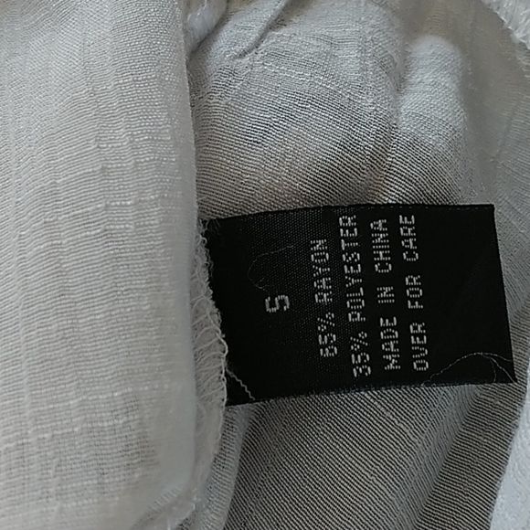 Alyx Boho V Neck White Gauzy Top sz S - Picture 10 of 12